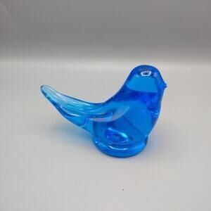 Bluebird of Happiness Large Original Glass Blue Bird 6” L X 4” T 1990 W Ward